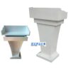 Bục phát biểu màu trắng 008W