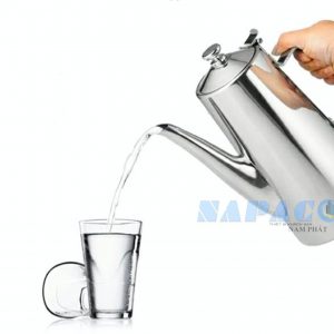 Bình trà đá inox vòi dài tiện lợi, sang trọng