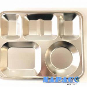 Khay cơm 6 ngăn GP6 inox 201