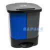 Thùng rác nhựa đạp chân 2 ngăn phân loại rác B-036
