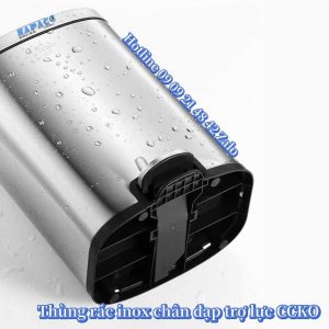 Thùng rác inox chân đạp có trợ lực