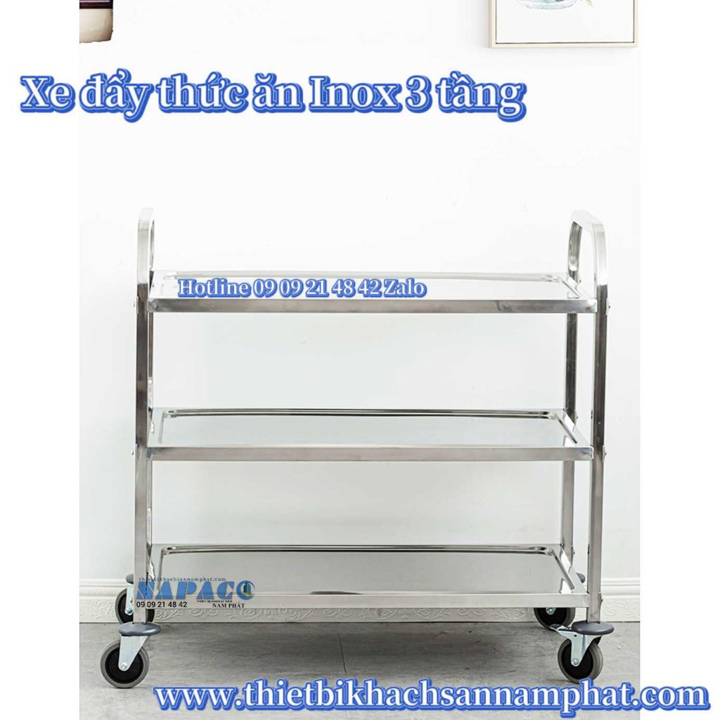 Xe đẩy inox 3 tầng - xe đẩy thức ăn 10 z2445026427619 17f84a6fdb8a24c4e36ce10d64bff5d0napaco