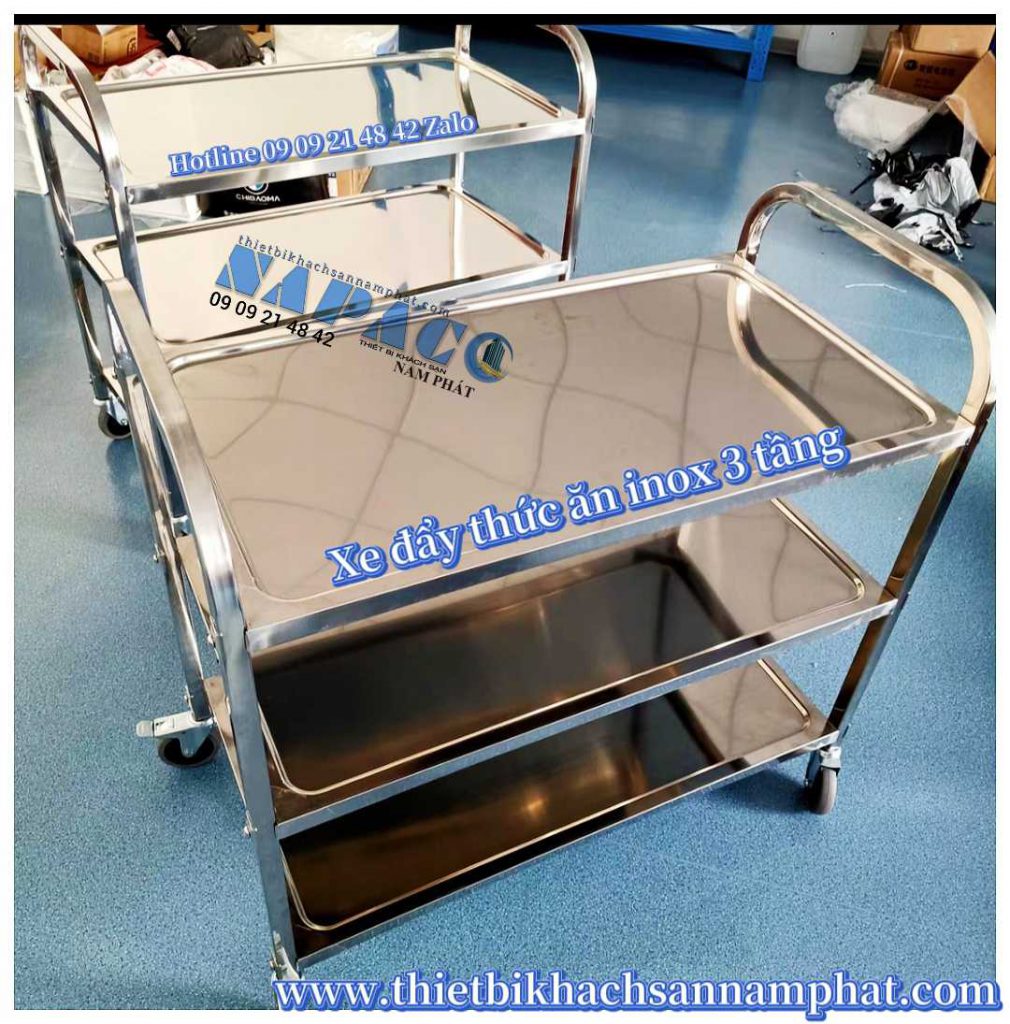 Xe đẩy inox 3 tầng - xe đẩy thức ăn 7 z2445026429243 1d846764696609a3e28311fae579075cnapaco