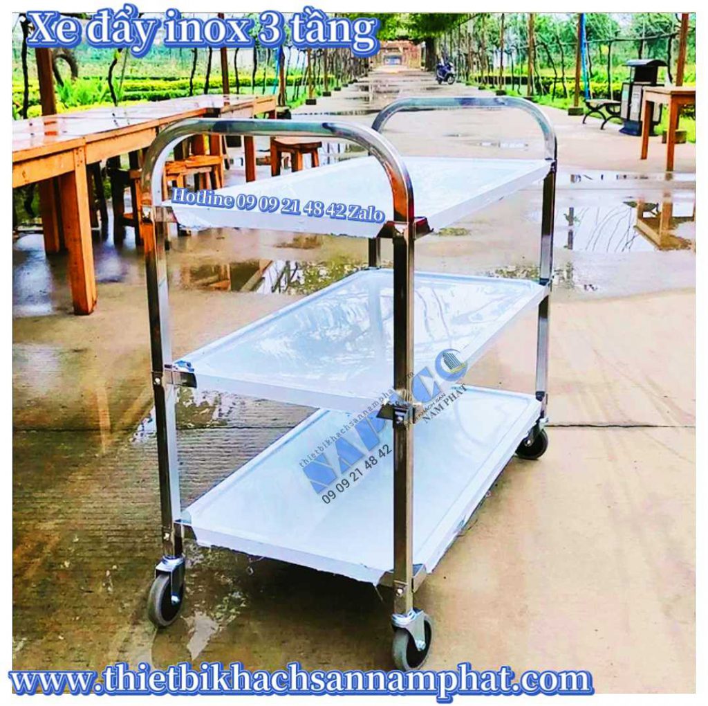Xe đẩy inox 3 tầng - xe đẩy thức ăn 4 z2445026430833 9dc5cf70a483bdf4ca8191b024585c6bnapaco