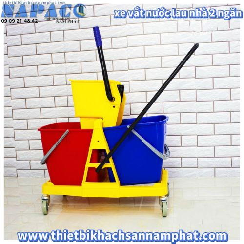 Các loại Xe vắt nước lau nhà cao cấp với chất lượng vượt trội 9 Xe đẩy vắt cây lau nhà HC 071 (dung tích 46 lít).