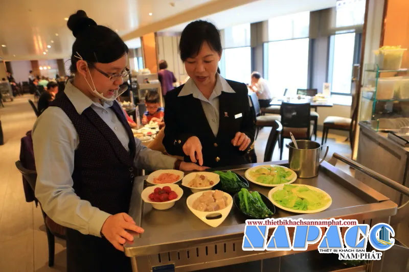 Xe đẩy phục vụ đồ ăn nhà hàng