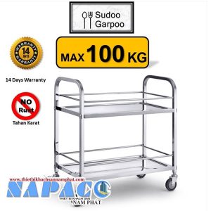 Xe đẩy thức ăn 2 tầng là gì?