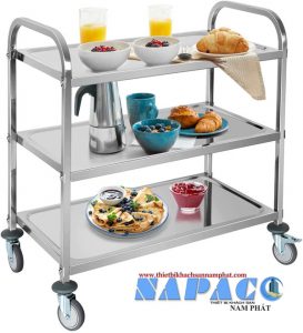 Báo giá xe đẩy thức ăn nhà hàng các loại mới nhất 2022