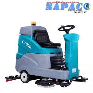 hình ảnh nhìn nghiêng của Máy chà sàn liên hợp ngồi lái C100B