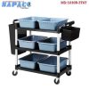 Xe đẩy phục vụ thức ăn 3 tầng L010B-2T6T