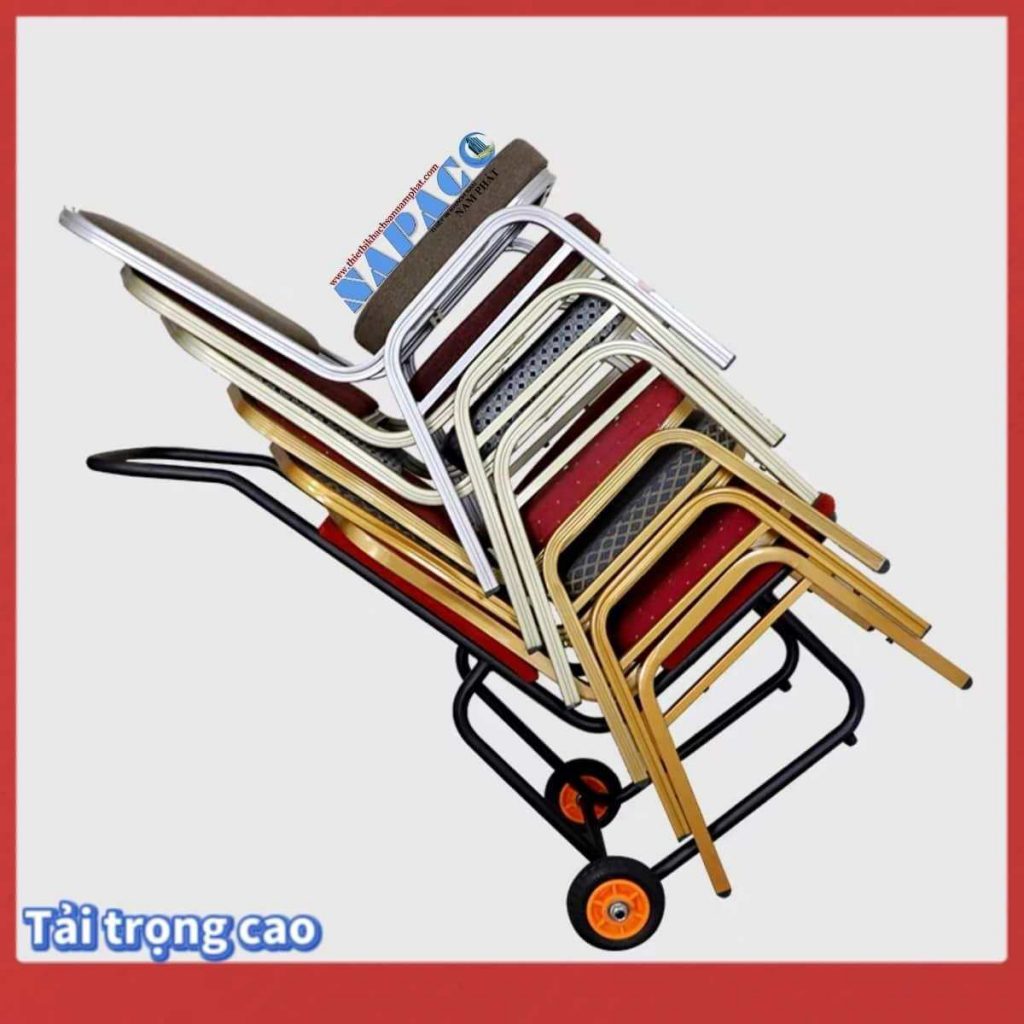 Xe đẩy chở ghế nhà hàng tiệc cưới chuyên dụng