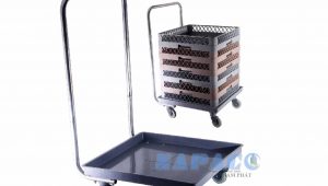 Xe đẩy rackly có tay nắm cho khách sạn nhà hàng cao cấp
