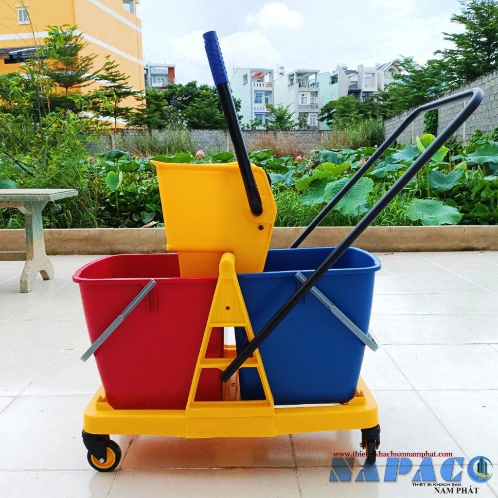 Xe vắt nước lau sàn 2 ngăn