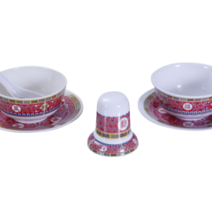 BỘ CHÉN CB 04, CO 02, HŨ TĂM HT 01, MUỖNG CƠM NO 14 VIỀN HV