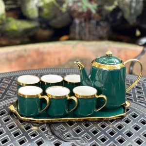 Bộ tách trà sứ 8 món 6612