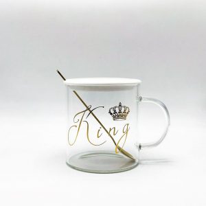 Ly thủy tinh có nắp 6698