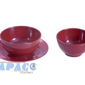BỘ CHÉN CO 02, CO 09 MÀU ĐỎ