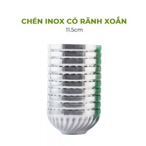 Tô inox 2 lớp có rãnh xoắn cách nhiệt