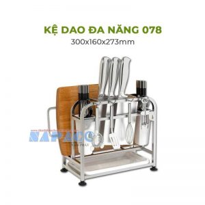 Kệ để chất liệu inox 304 cao cấp có khay hứng nước