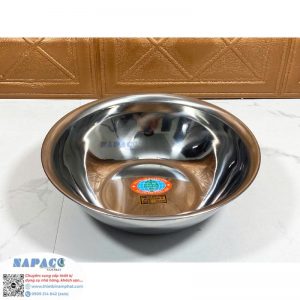 Thau Bầu Inox Đáy Rộng Không Hít