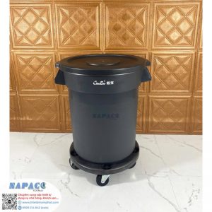 Thùng Rác Nhà Bếp Có Bánh Xe