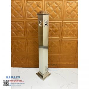 Trụ Gạt Tàn Inox Hình Mái G-06A