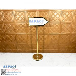 Bảng Chỉ Dẫn Inox hình Mũi Tên 2 Mặt