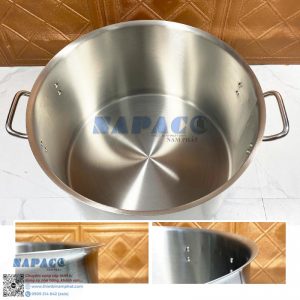 Nồi 2 Quai Inox 2 Đáy Lùn