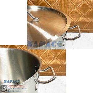 Nồi 2 Quai Inox 2 Đáy Lùn