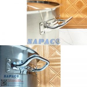 Nồi 2 Quai Inox 2 Đáy Lùn