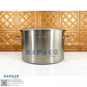 Nồi 2 Quai Inox 2 Đáy Lùn