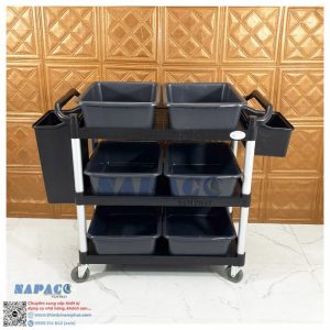 Xe Đẩy 3 Tầng Nhựa 2T6TH