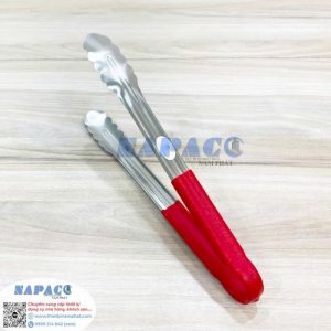 Kẹp Gắp Inox Lá Cán Đỏ Mờ 182110