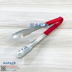 Kẹp Gắp Inox Lá Cán Đỏ Mờ 182111