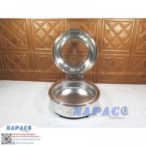 Nồi hâm buffet tròn nắp kính 818L