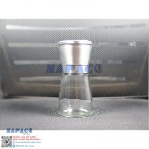 Xay Tiêu Thuỷ Tinh Nắp Inox 13cm