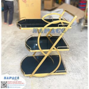 Xe Đẩy Rượu Inox 3 Tầng XDR-K