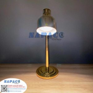 Đèn Hâm Nóng Thức Ăn Vàng Đế Inox 121852