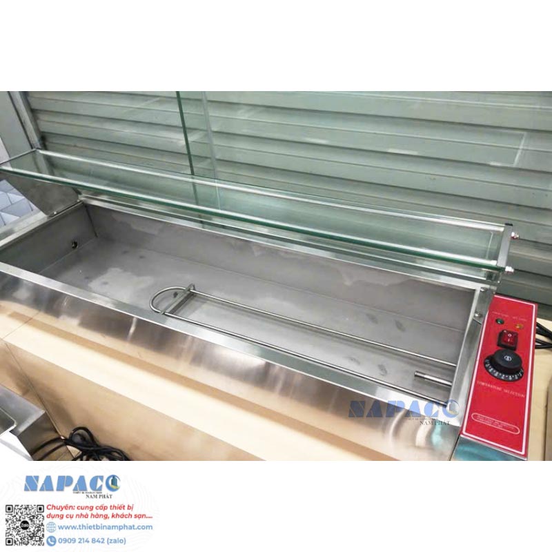 TỦ GIỮ NÓNG THỨC ĂN 3 NGĂN TC033 làm nóng bằng điện trở
