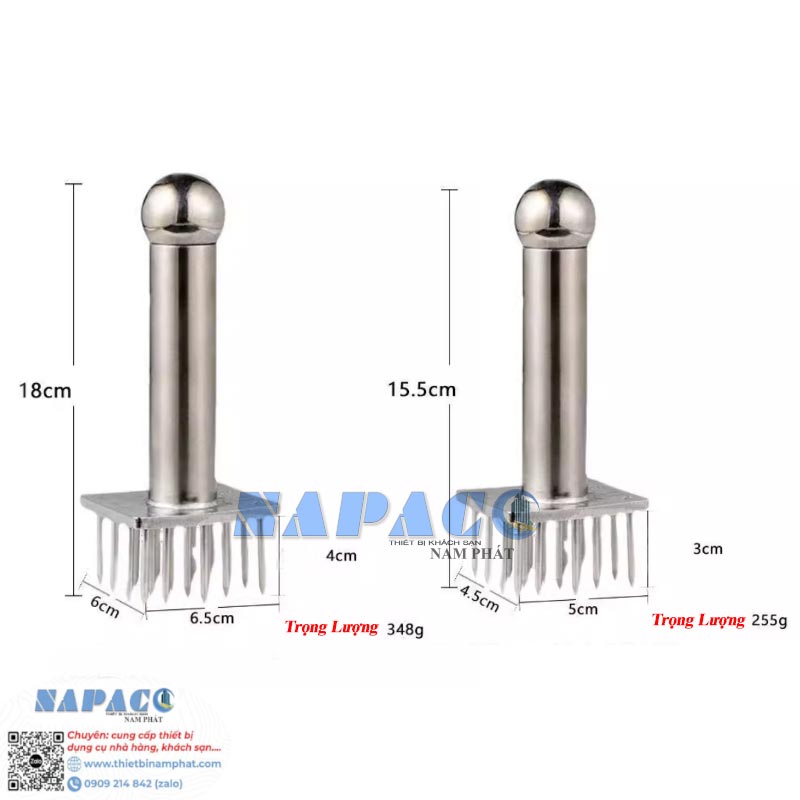 CÂY XĂM THỊT INOX 2S