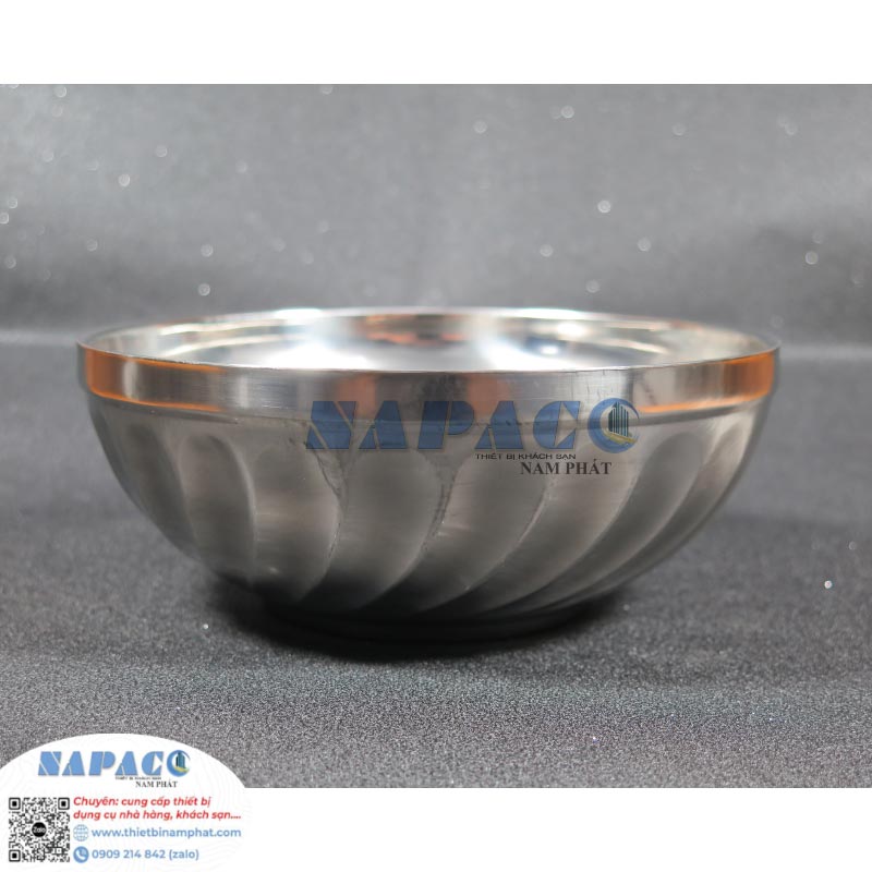 Chén Xoắn Inox Cách Nhiệt 6S