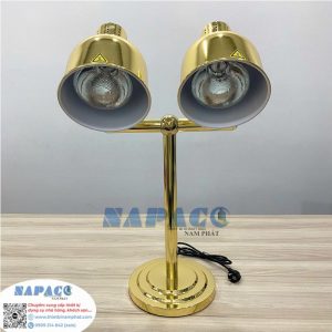 Đèn Hâm Nóng Thức Ăn 2 Bóng Inox Vàng 121170