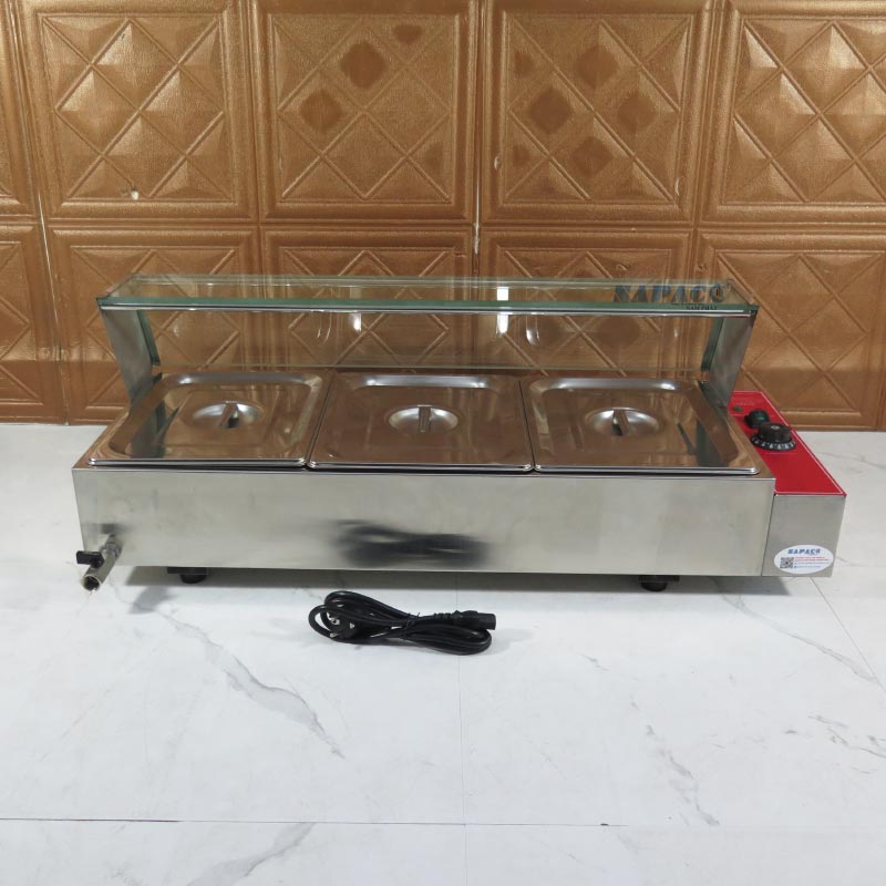 TỦ GIỮ NÓNG THỨC ĂN 3 NGĂN TC033