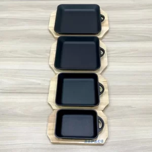 Chảo Gang Vuông 1 Quai 9024