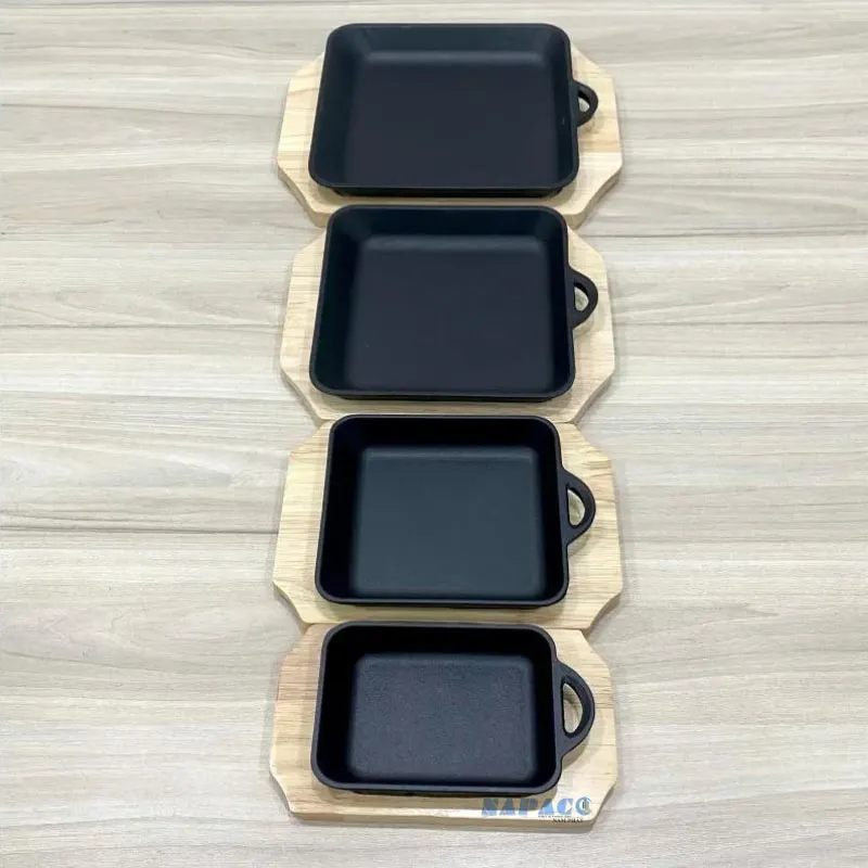 Chảo Gang Vuông 1 Quai 9024