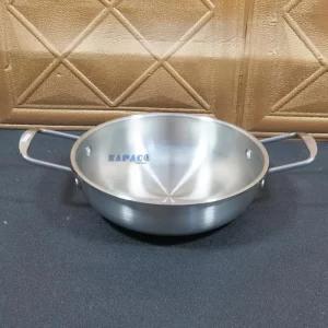 Chảo Inox 2 Quai Đáy Bầu HXG20