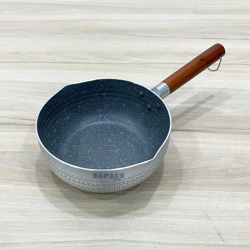 Quánh Nhôm Chống Dính Cán Gỗ 2 Đáy 24cm