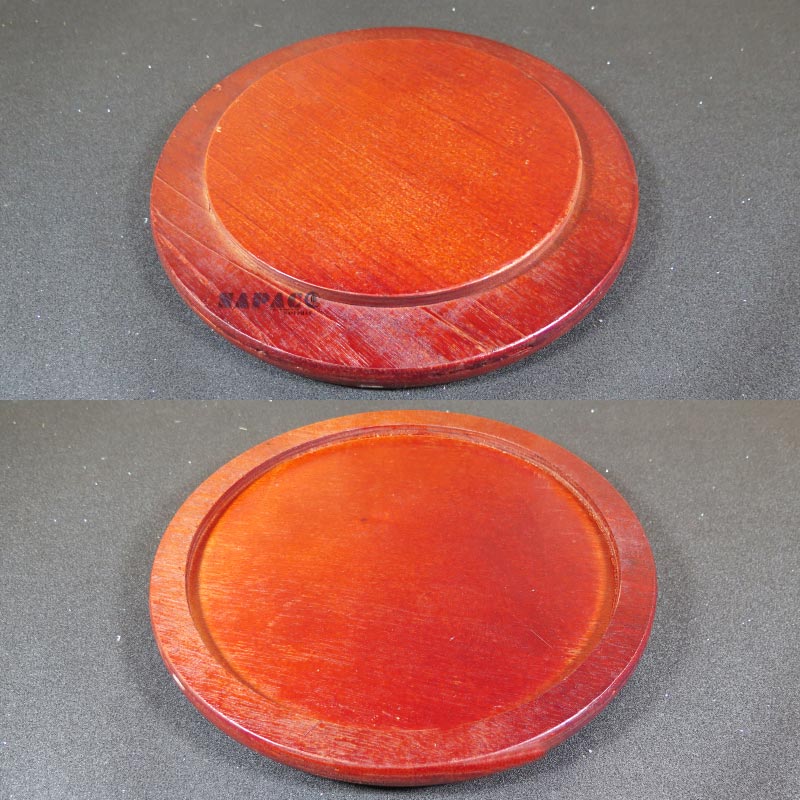 Đĩa Đá Tròn Đế Gỗ 66003