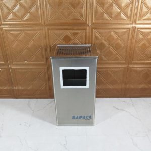 Thùng Rác Gạt Tàn Chữ Nhật Inox A43-A