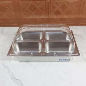 Khay Buffet 4 Ngăn Nắp PC KNB-4-100